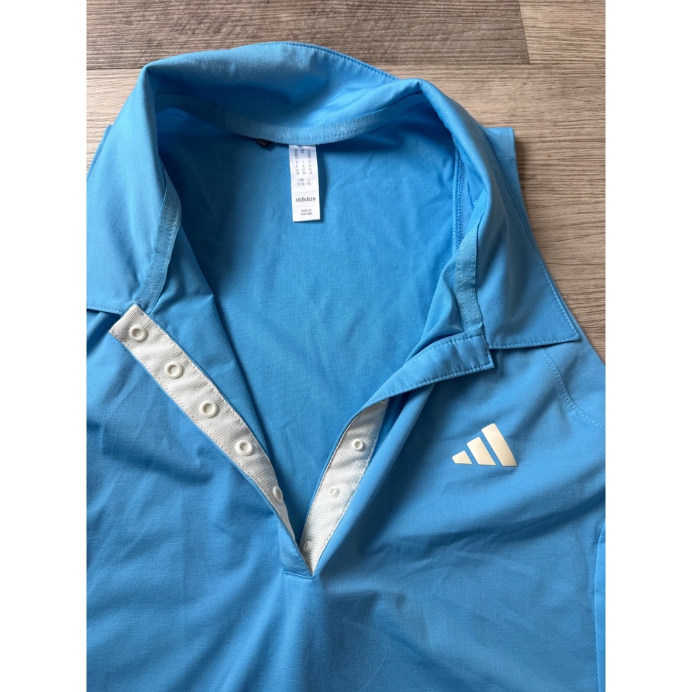 Adidas Women's Sleeveless Pleated Golf/Tennis Dress - Blue - Size XL - Picture 2 of 3
